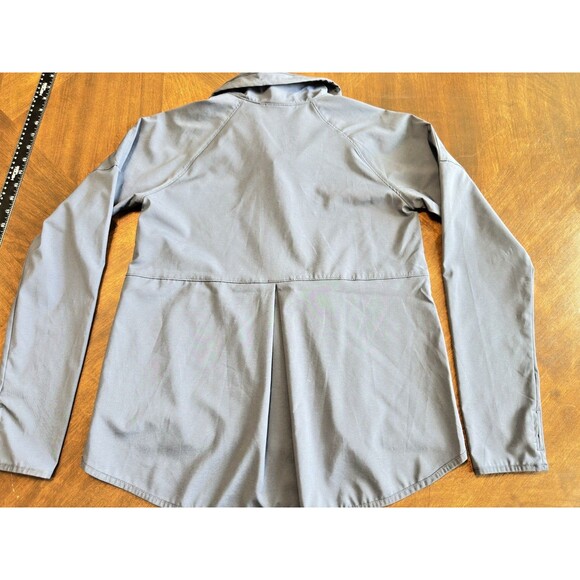 Women's Columbia Blue Jacket S Zip Rain Windbreaker Lightweight Navy - Picture 6 of 9